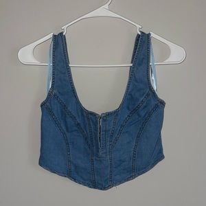 Denim Corset Tank Top from Windsor size small